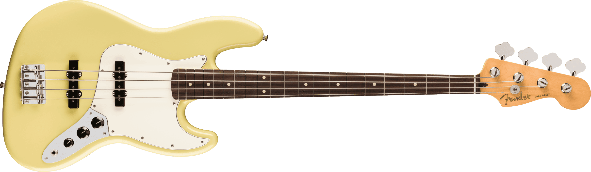 Bajo Electrico Fender Player Ii Jazz Bass Hialeah Yellow Diapasón Rosewood