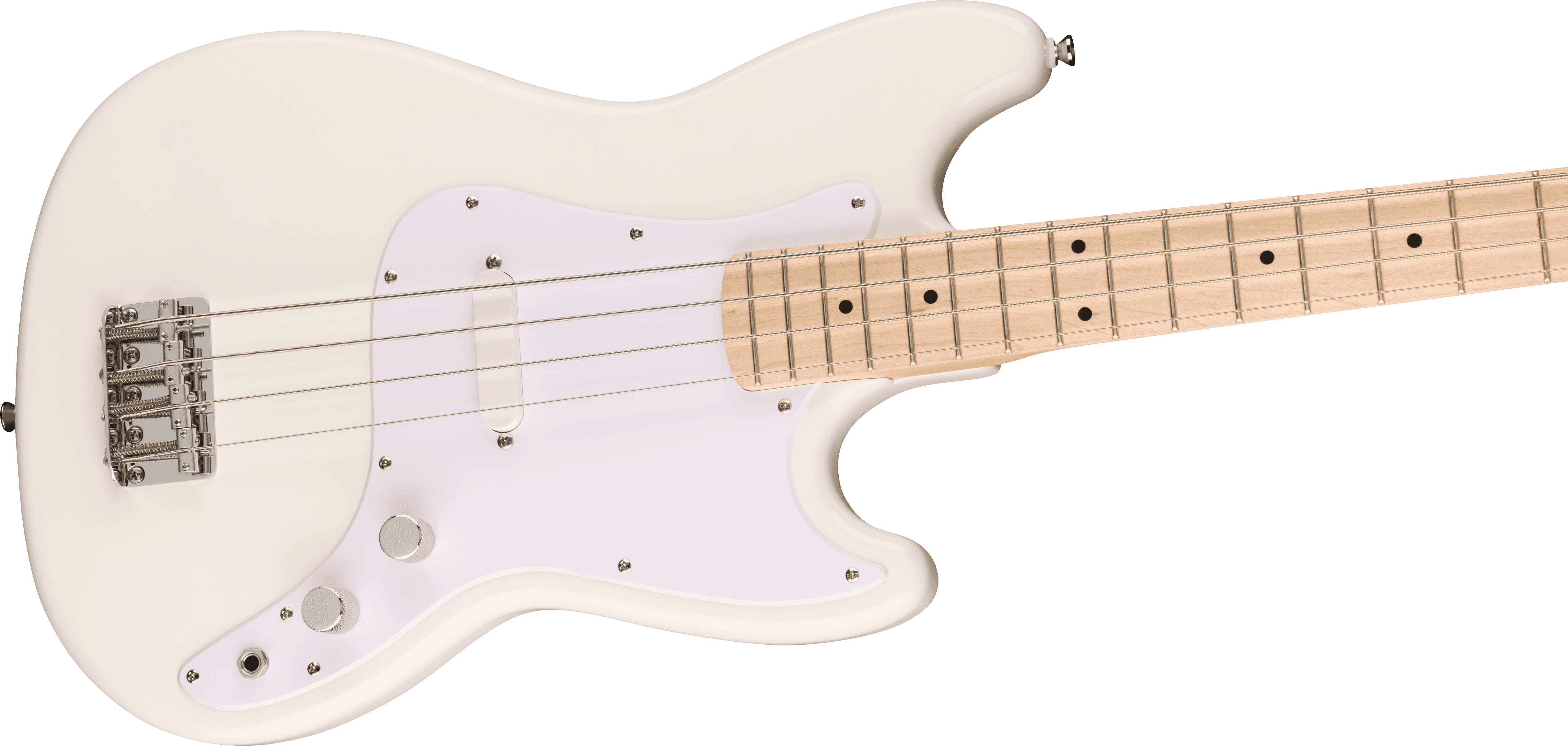 Foto 3 | Bajo Electrico Squier Sonic  Bronco™, Color Blanco Diapasón De Arce, Golpeador Blanco, Blanco Ártico