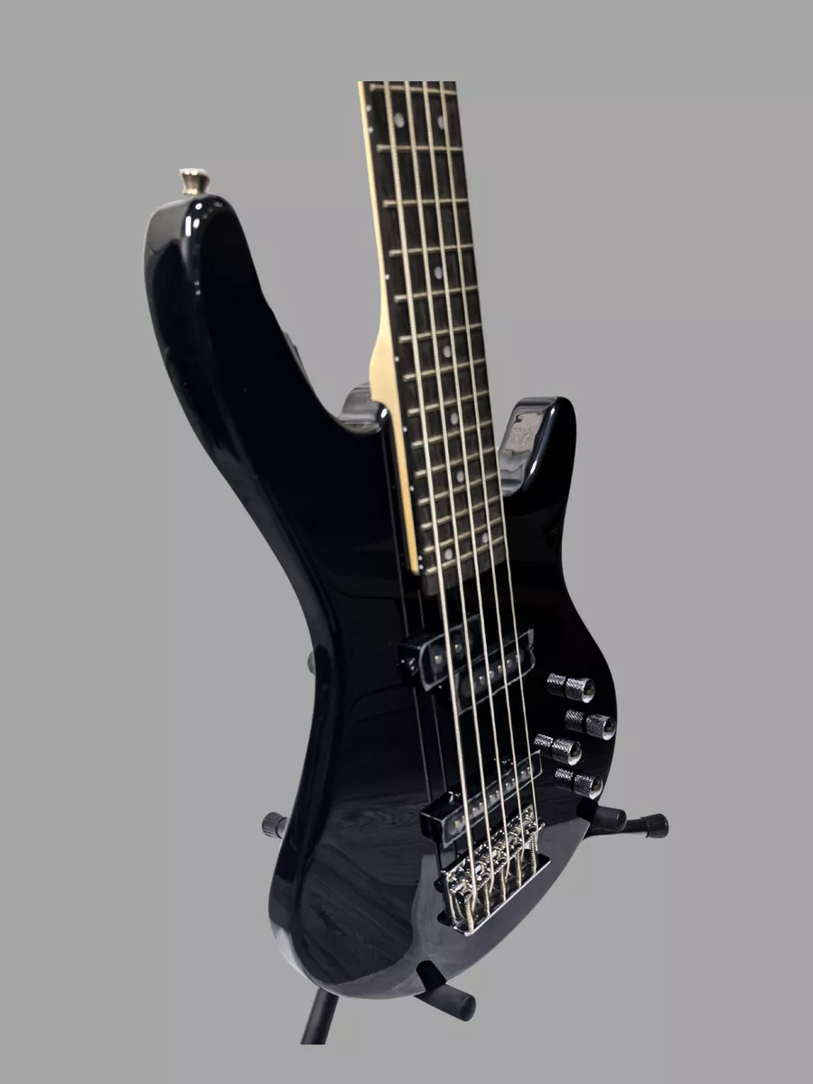 Foto 4 pulgar | E-ib-bass-5-bk Bajo Eléctrico 5 Cdas Tipo Color Negro Mccartney