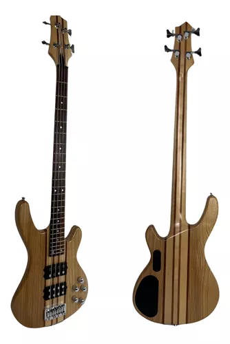 Foto 2 pulgar | Bajo Electrico 4 Cuerdas Estilo Stingray Music Man Caoba!
