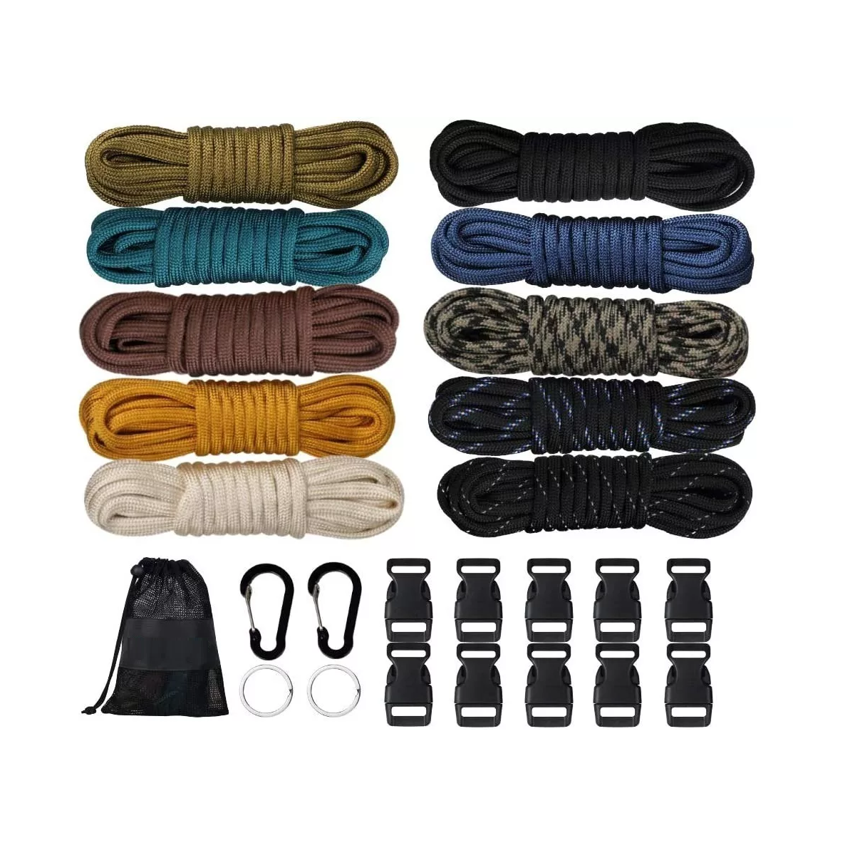 Kit Paracord 550 Combinado Fabricación De Pulseras Eo Safe Imports  Esi-15299 Multicolor