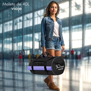 Foto 4 | Mochila SQBAGS H2O 40l Impermeable Negro
