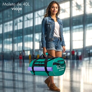 Foto 4 | Mochila SQBAGS H2O 40l Verde Impermeable