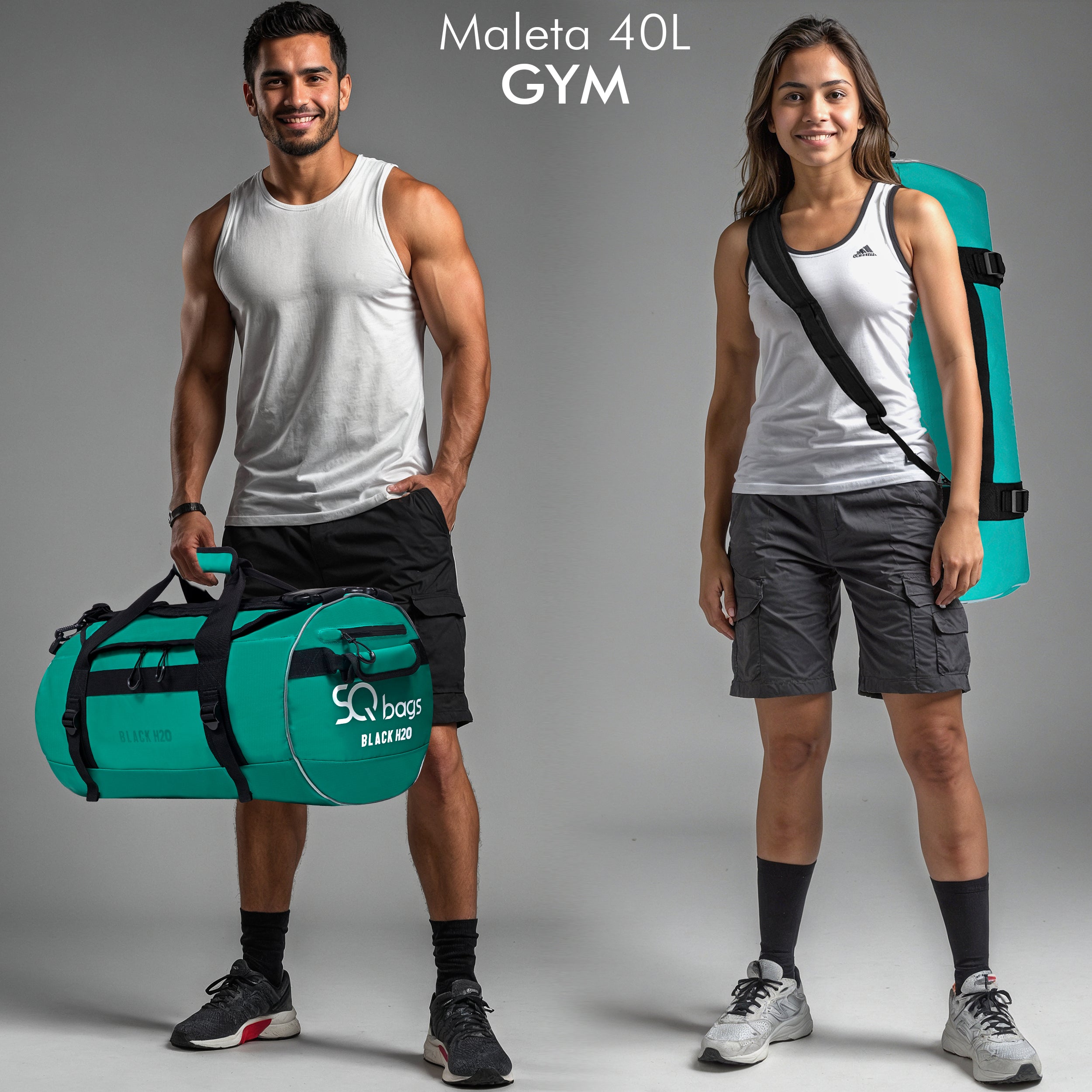 Foto 6 pulgar | Mochila SQBAGS H2O 40l Verde Impermeable