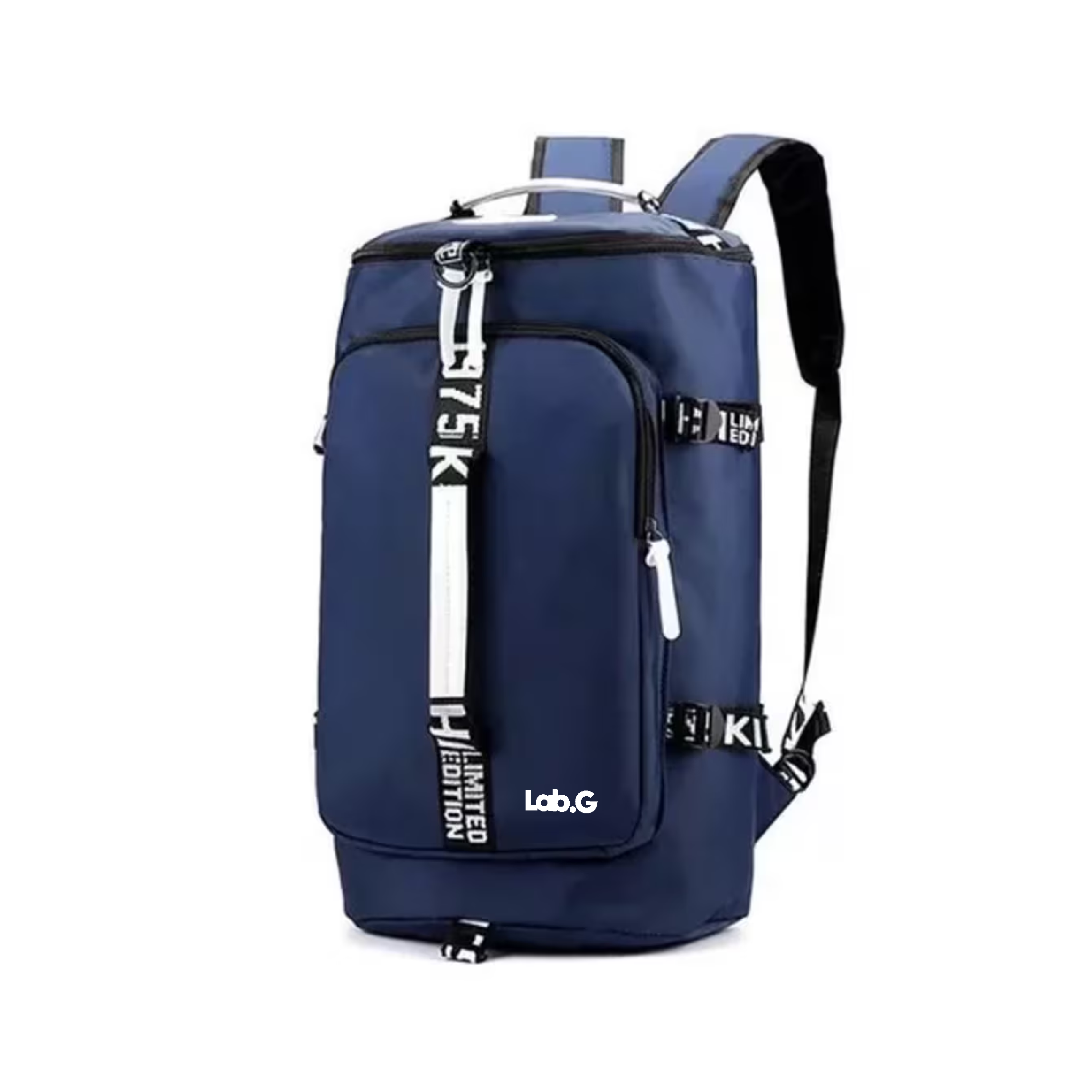 Maleta Back Pack Para Gym Lab.g, Azul Triangulos
