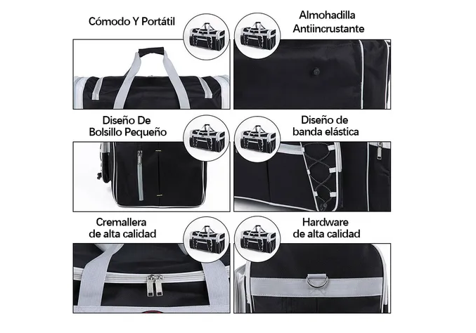 Foto 4 pulgar | Bolsa Xtellar De Viaje Portátil Duradera De Gran Capacidad