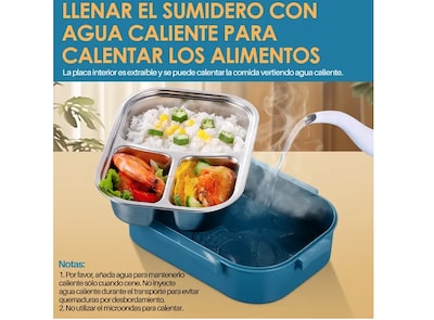 Foto 4 | Bento Box Fiambrera Acero Inoxidable Lunchera Escolar
