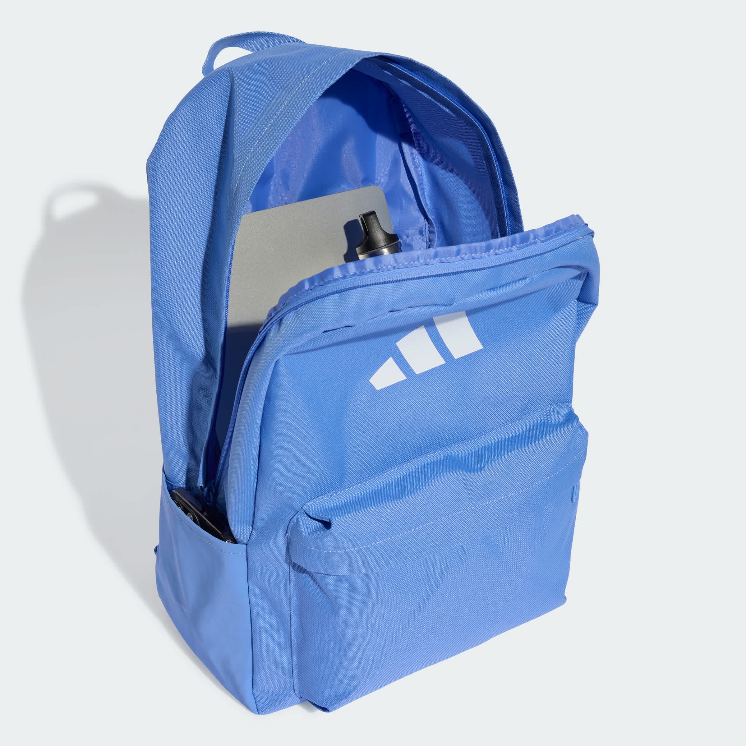 Foto 5 pulgar | Mochila Classic 3 Barras Logo Adidas Azul Unisex