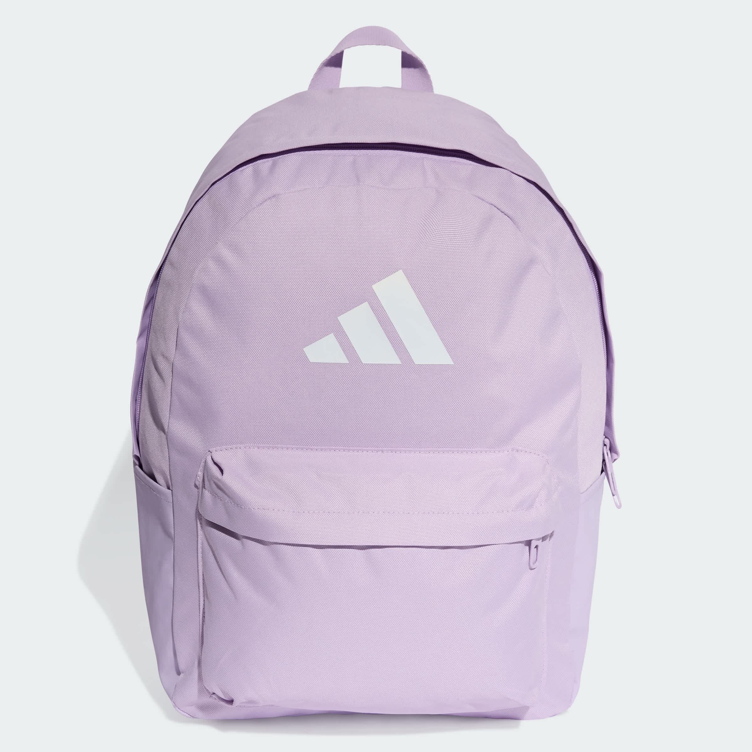 Foto 5 pulgar | Mochila Classic 3 Barras Logo Adidas Violeta Unisex
