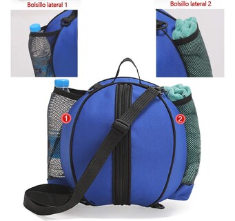 Foto 2 | Bolsa De Fútbol Belug Impermeable Para Pelota De Fútbol Básquetbol Azul