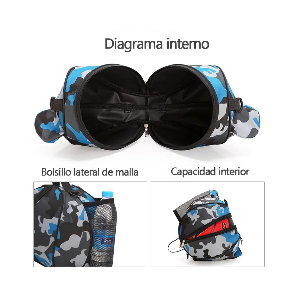 Foto 2 | Bolsa De Fútbol Belug  Impermeable Para Pelota De Fútbol Básquetbol Azul Grisáceo