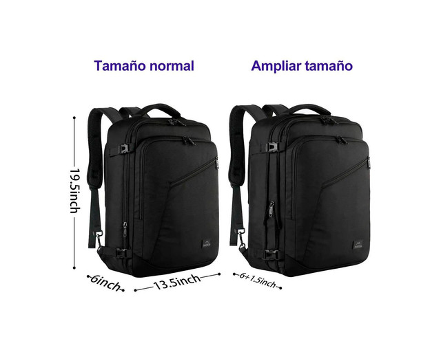 Foto 2 | Mochila Impermeable Grande Negro
