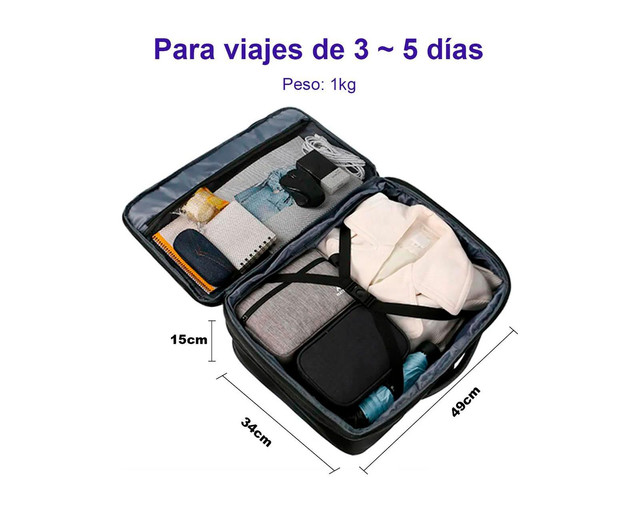 Foto 4 pulgar | Mochila Impermeable Grande Negro