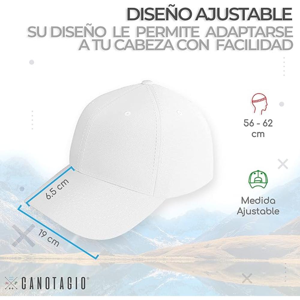 Foto 3 | Gorra Deportiva Ajustable Con Visera Curva Color Blanca