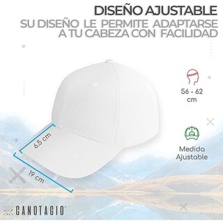 Foto 3 | Gorra Deportiva Ajustable Con Visera Curva Color Blanca