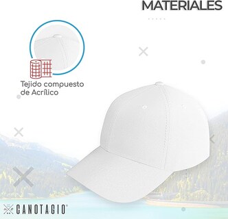 Foto 4 | Gorra Deportiva Ajustable Con Visera Curva Color Blanca