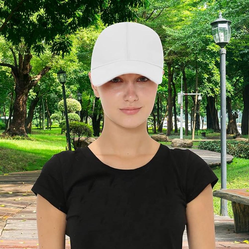 Foto 5 | Gorra Deportiva Ajustable Con Visera Curva Color Blanca