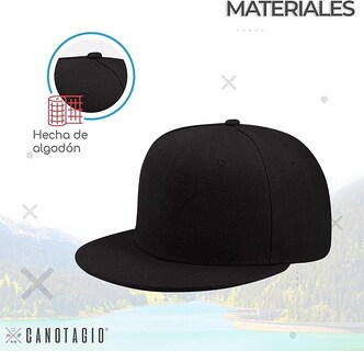Foto 4 | Gorra Ajustable Con Visera Plana Color Negra