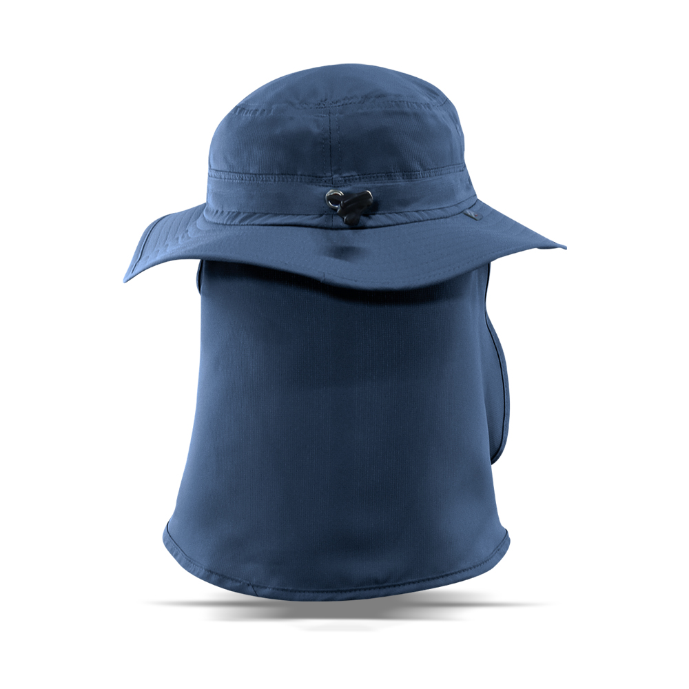 Foto 4 pulgar | Sombrero River Cubre Cuello Con Protección Solar Upf+50 Azul Invasion Caps