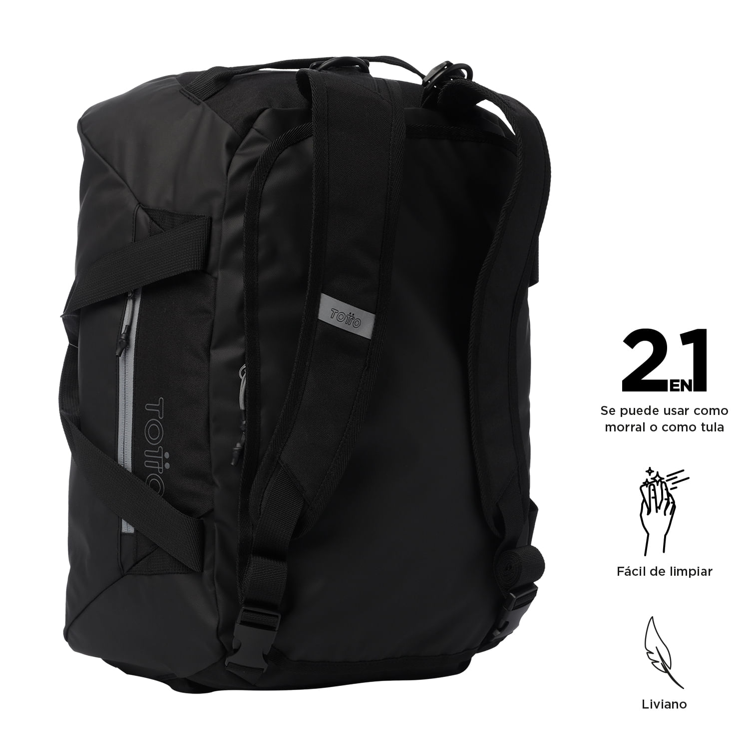 Foto 7 | Totto Maleta Deportiva - Bolsa De Viaje | Mediana | Plegable Con Asa Y Correa De Hombro Removible Rever 35