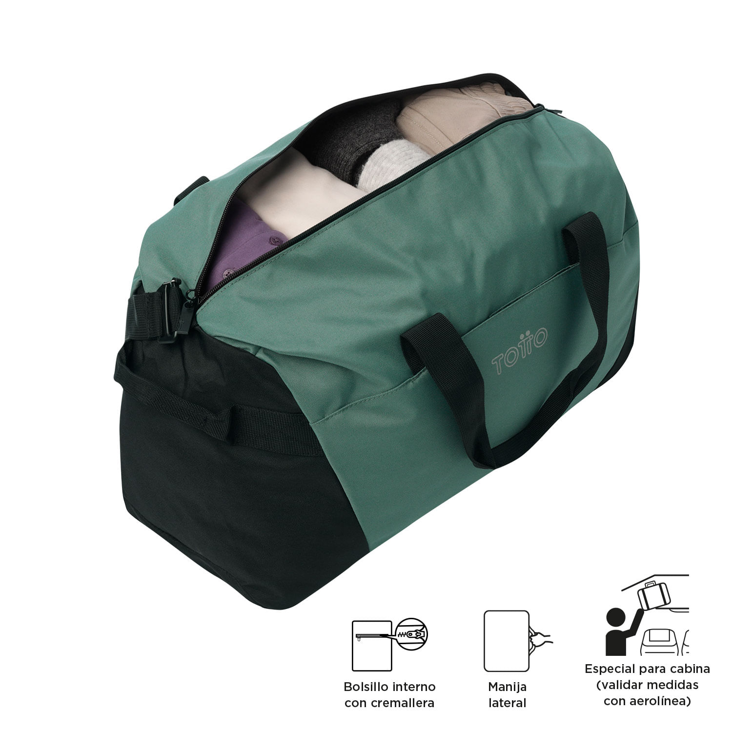 Foto 5 pulgar | Totto Maleta Deportiva - Bolsa De Viaje | Mediana | Con Asa Y Correa De Hombro Removible Active Pro M