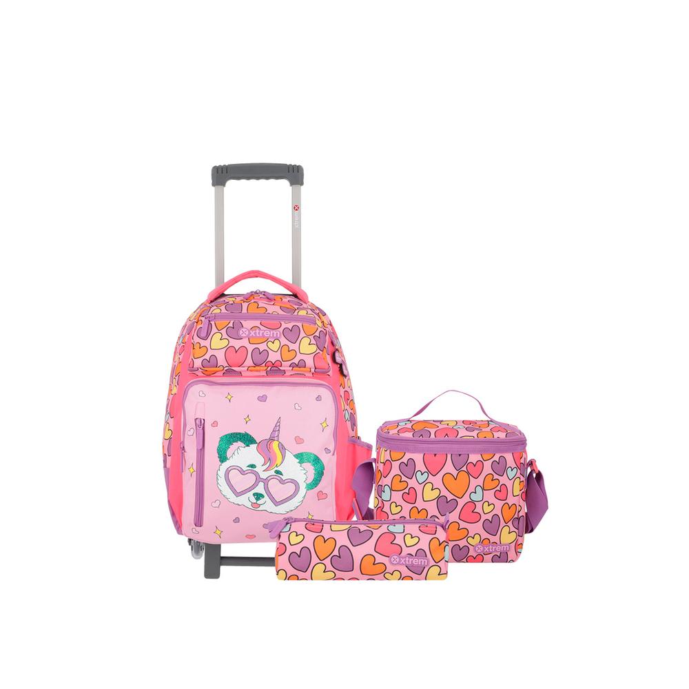 Foto 2 pulgar | Mochila Xtrem Runpack 5xt Multicolor Panda Rosa