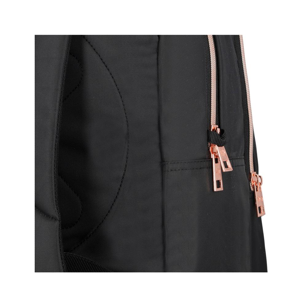 Foto 9 pulgar | Mochila Xtrem Kansas 5xt Black/rose Gold Negro
