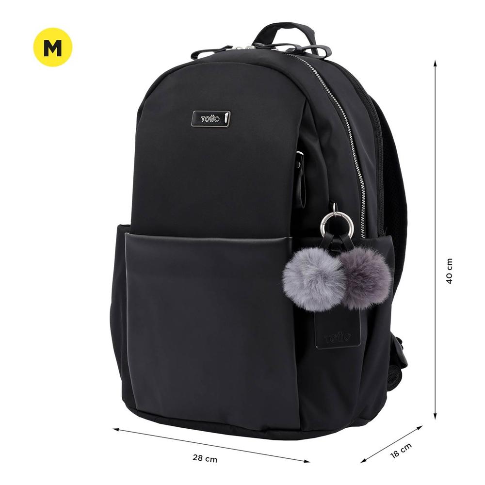 Foto 7 pulgar | Mochila Para Mujer Con Porta Laptop Adelaide Totto Negro