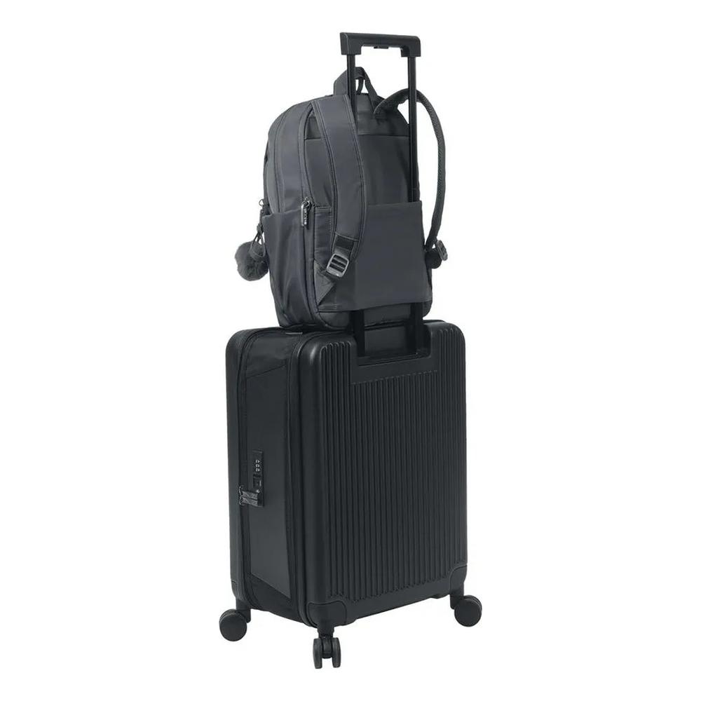 Foto 8 pulgar | Totto Mochila De Moda Para Mujer Con Porta Laptop 14 Repelente A Líquidos Con Bolsa Secreta Adelaide Gris