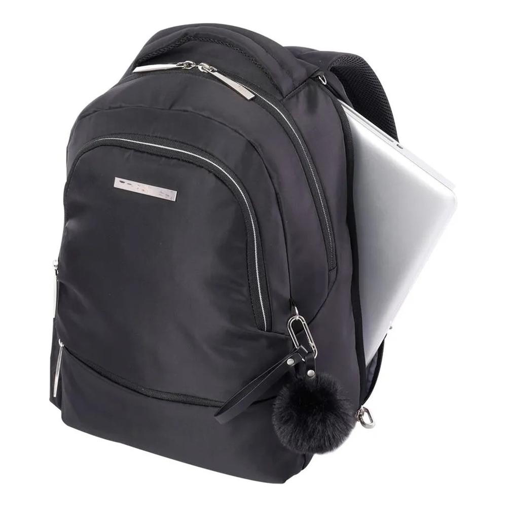 Foto 6 pulgar | Totto Mochila De Moda Para Mujer Con Porta Laptop 14 Repelente A Líquidos Con Bolsa Secreta Adelaide Negro