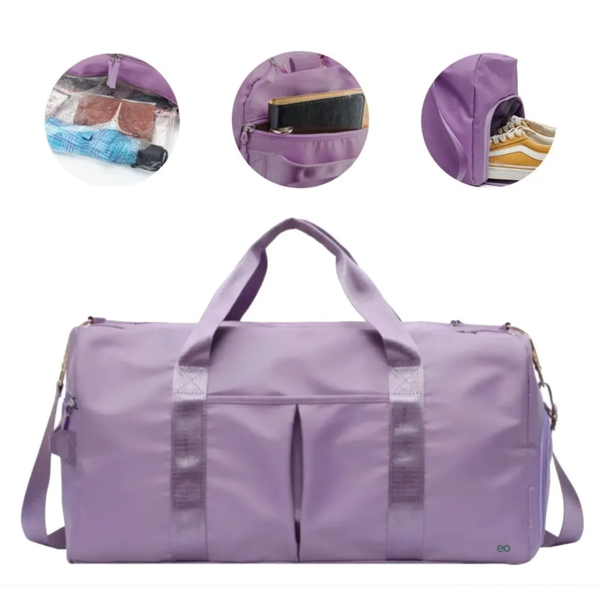 Foto 3 pulgar | Bolso Deportivo Para Gimnasio/fitness/viaje Eo Safe Imports Esi-565-1 Violeta