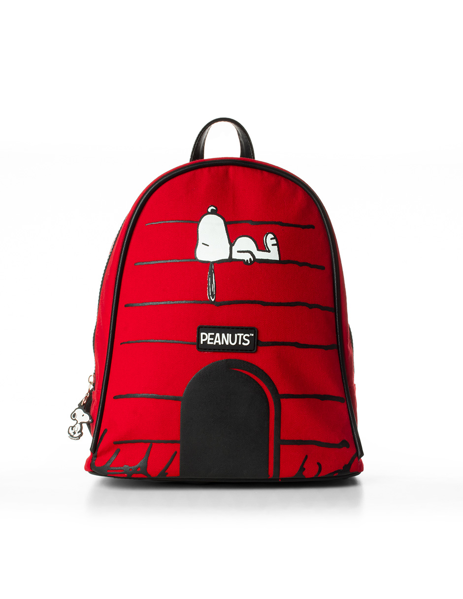 Mochila Snoopy Casual Casa Roja