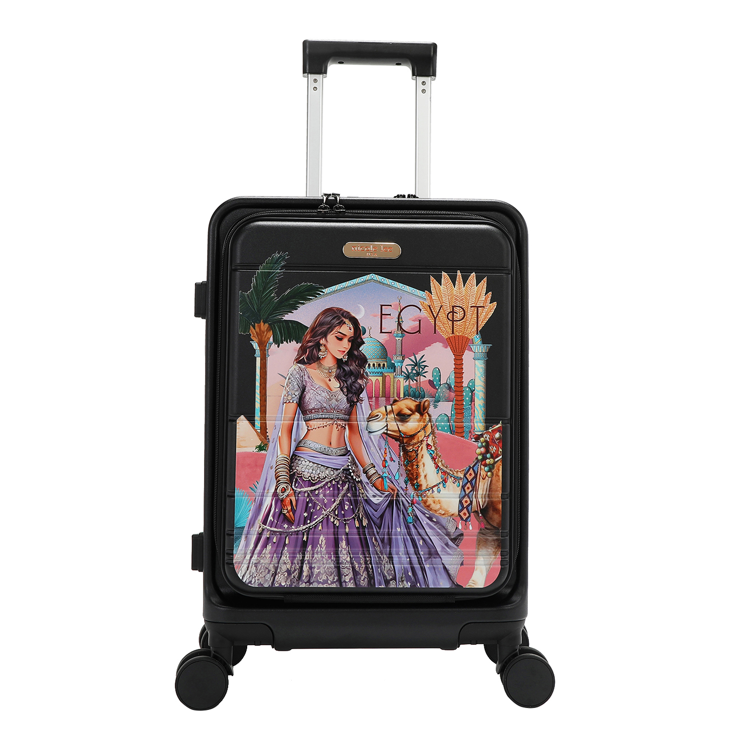 Foto 2 pulgar | Maleta Nicole Lee Carry-on 20'' Print Queen Cleopatra
