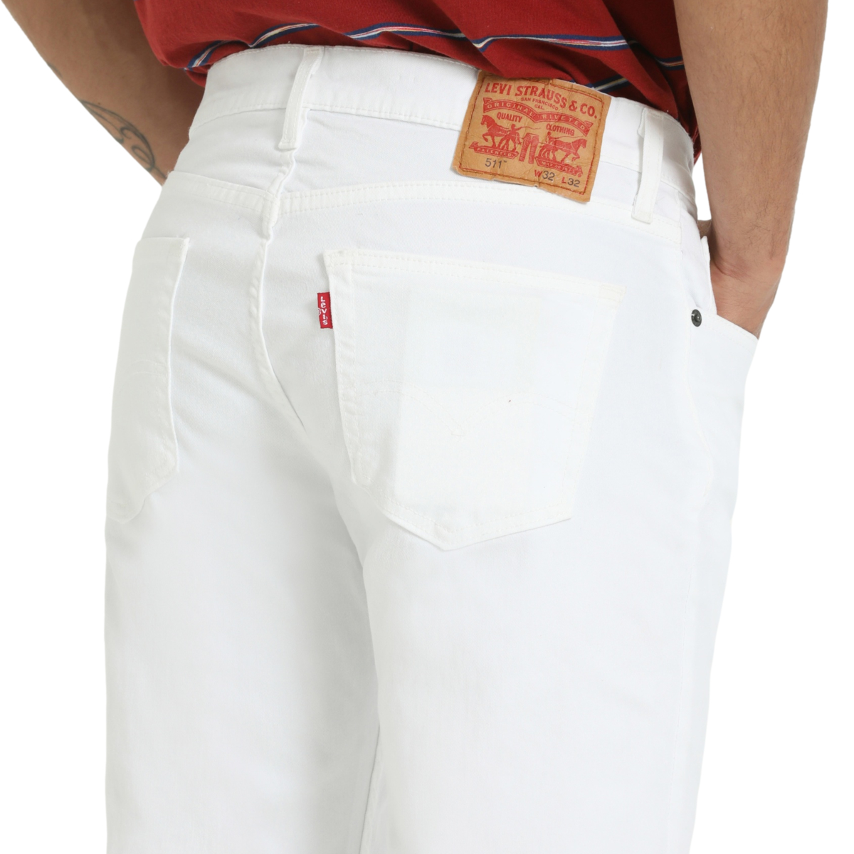 Foto 5 | Pantalón de Mezclilla Levi’s Blanco para Hombre