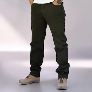 Foto 2 | Pantalon Vaquero John Silver Verde Militar