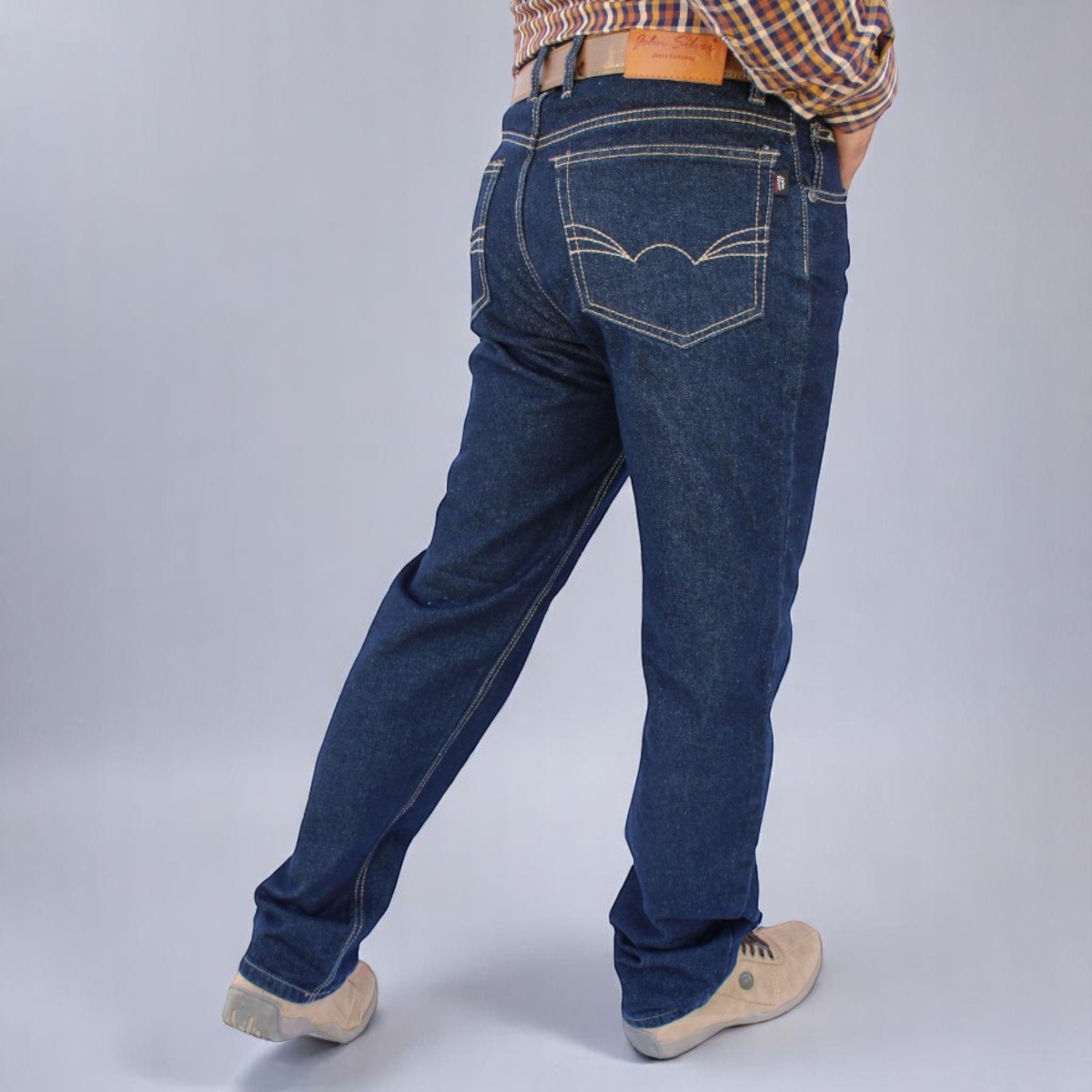 Foto 2 | Pantalon Vaquero John Silver Azul Mezclilla