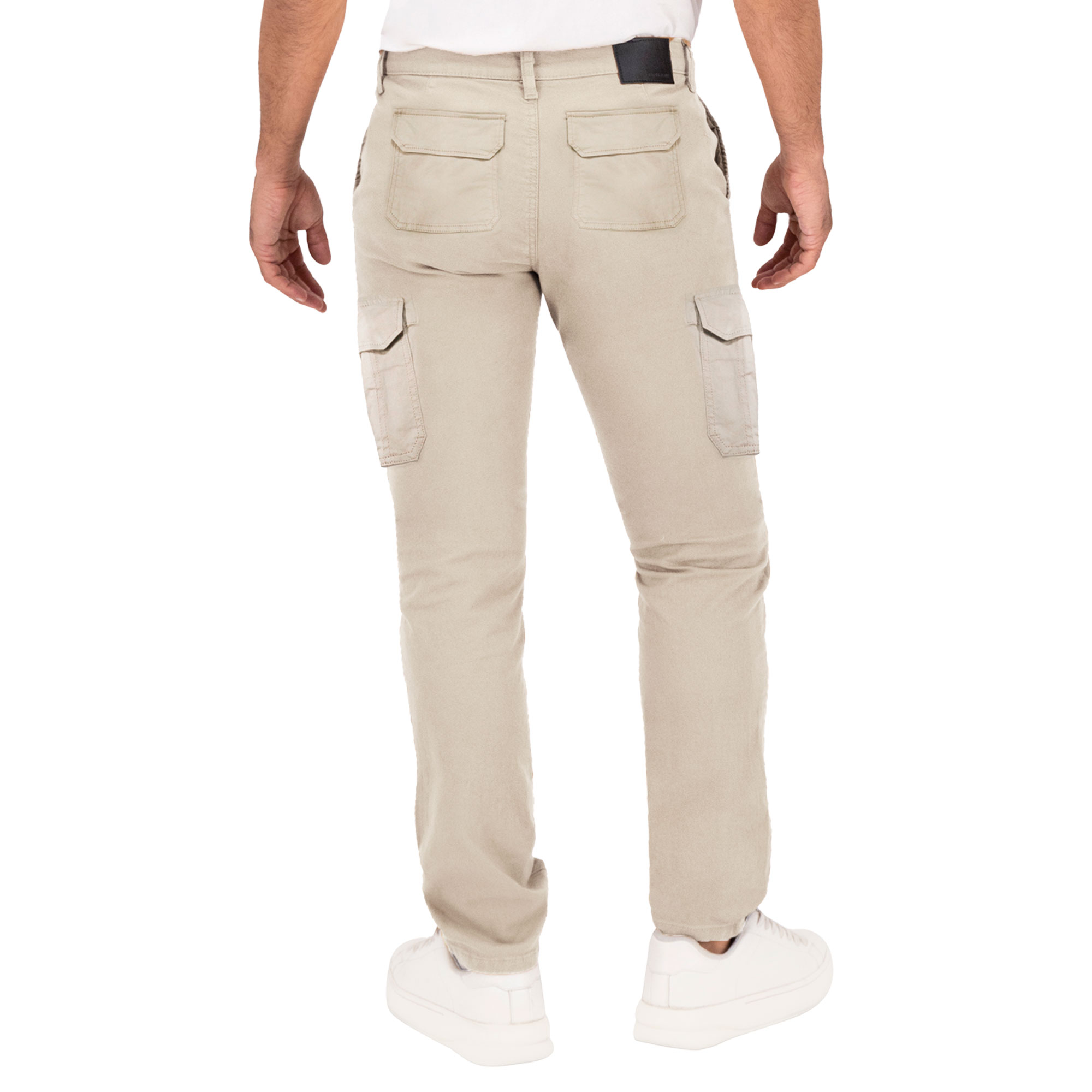 Foto 3 pulgar | Pantalón Cargo Britos Jeans Hombre Gabardina Khaki 803725