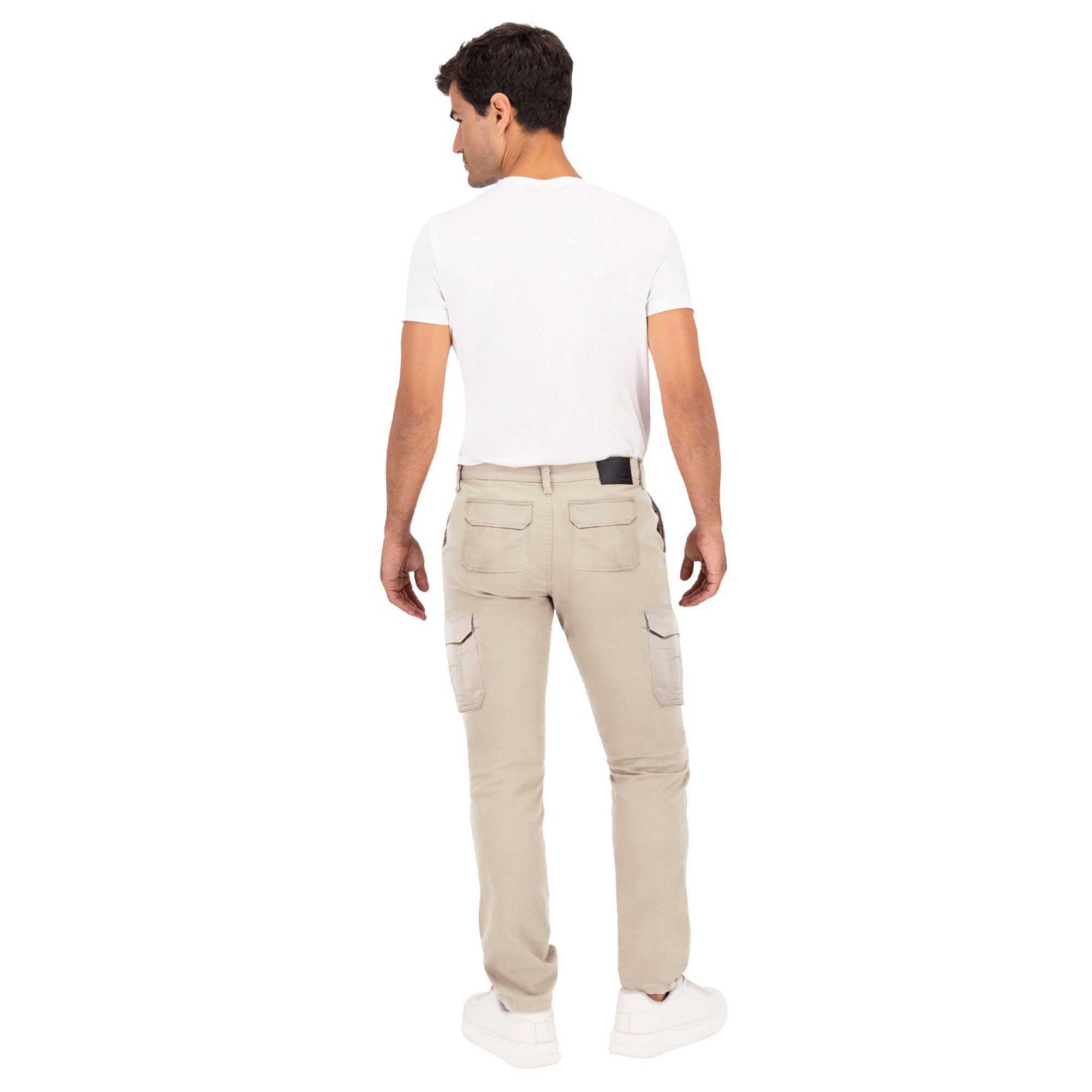 Foto 4 | Pantalón Cargo Britos Jeans Hombre Gabardina Khaki 803725