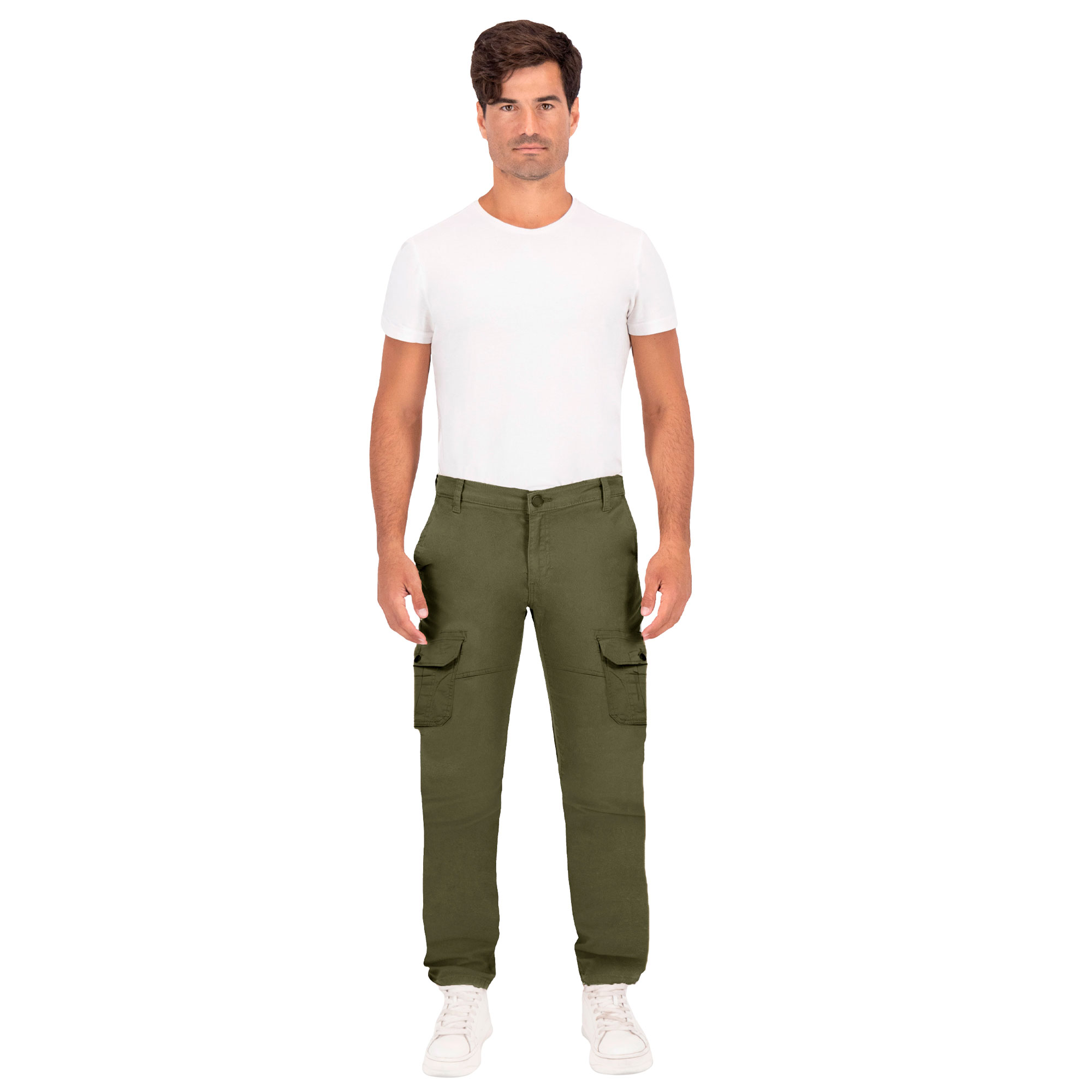 Foto 4 pulgar | Pantalón Cargo Britos Jeans Hombre Gabardina 803722