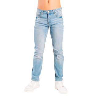 Foto 1 | Pantalon Caballero Básico Moda Slim- Boot Cut Azul