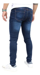 Foto 2 | Pantalón Skinny Modelo 4 Azul Obscuro Liso