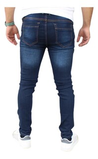 Foto 3 | Pantalón Skinny Modelo 4 Azul Obscuro Liso