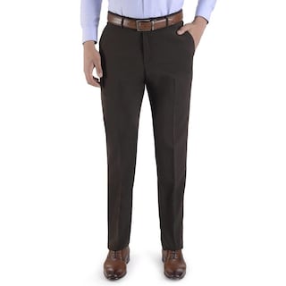 Foto 1 | Pantalón De Vestir Sin Pinzas Classic Fit 1268 Café