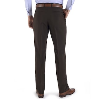 Foto 2 | Pantalón De Vestir Sin Pinzas Classic Fit 1268 Café