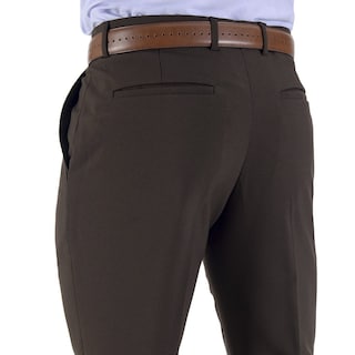 Foto 4 | Pantalón De Vestir Sin Pinzas Classic Fit 1268 Café