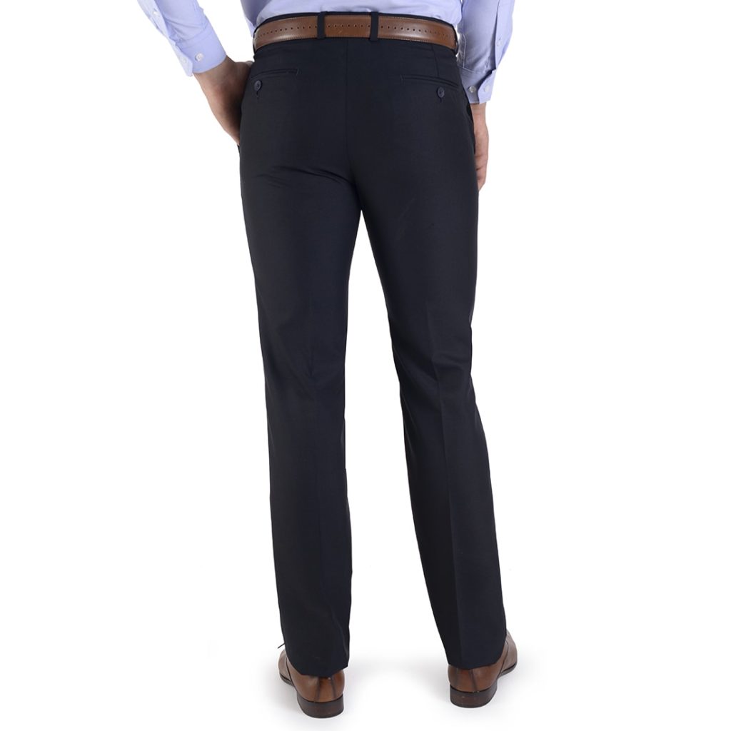 Foto 4 pulgar | Pantalón De Vestir Yale Collection Sin Pinzas Slim Fit 1768 Azul Marino