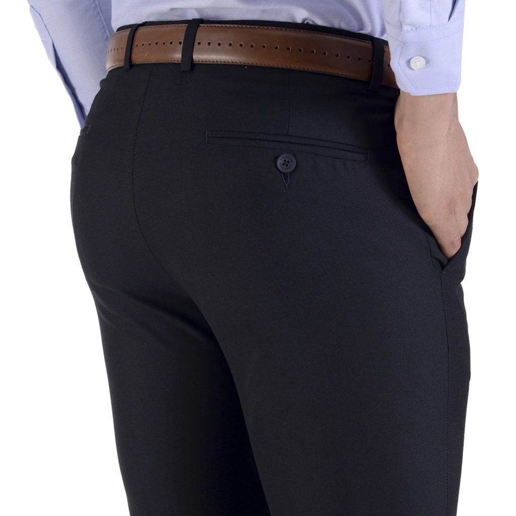 Foto 5 pulgar | Pantalón De Vestir Yale Collection Sin Pinzas Slim Fit 1768 Azul Marino