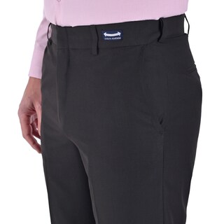 Foto 3 | Pantalon De Vestir Sansabelt Slim Fit Cintura Ajustable 1768 Café