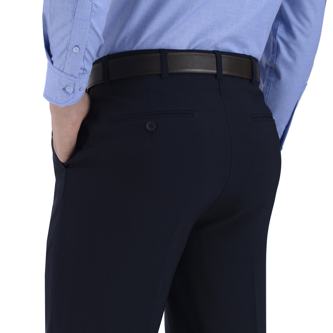 Foto 4 | Pantalon De Vestir Sansabelt Regular Fit B202 Marino