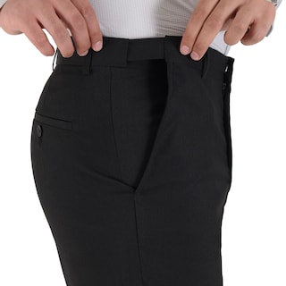 Foto 3 | Pantalón De Vestir Yale Sin Pinzas Regular Fit Cintura Ajustable 0342 Negro